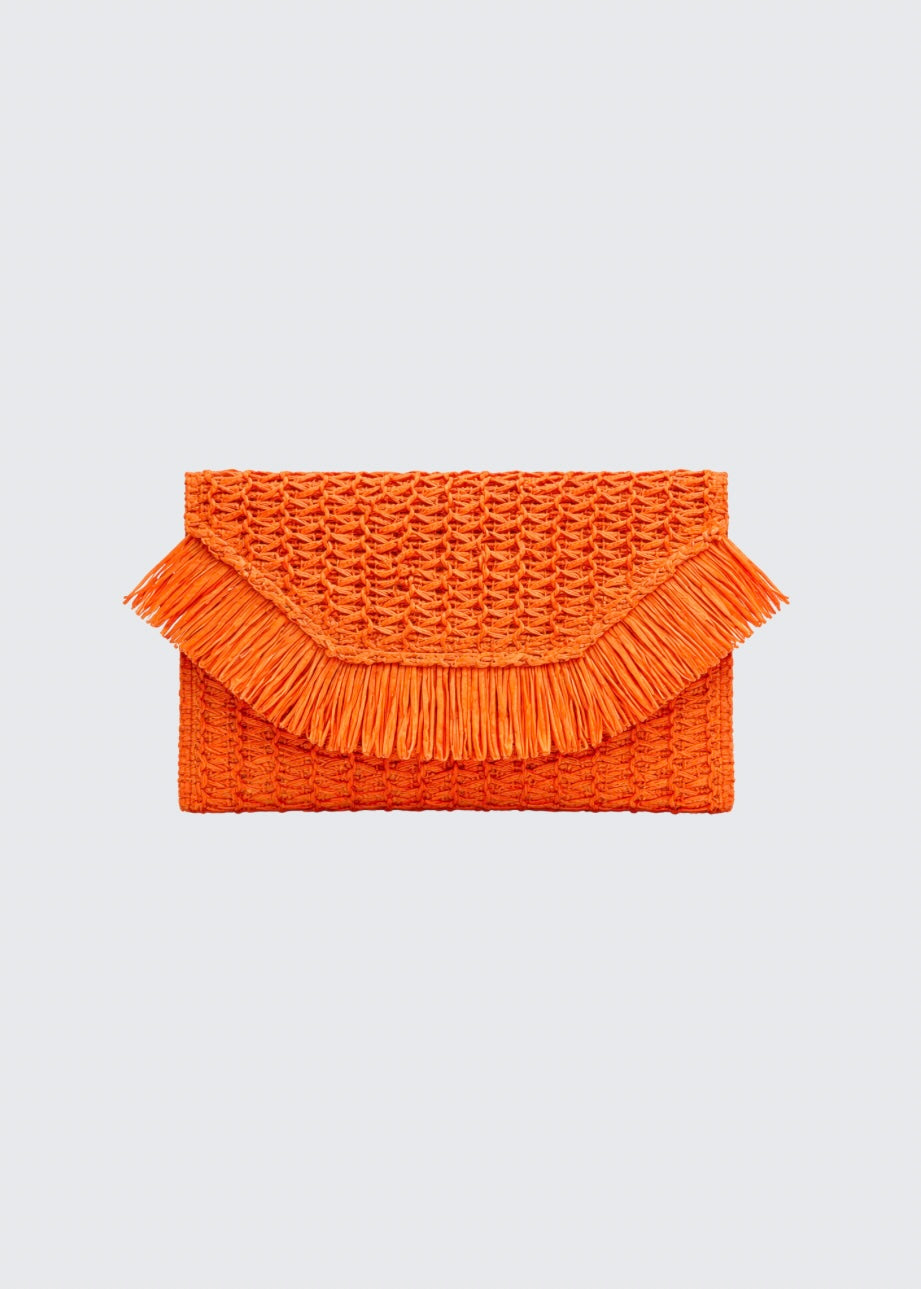 Orange alani clutch