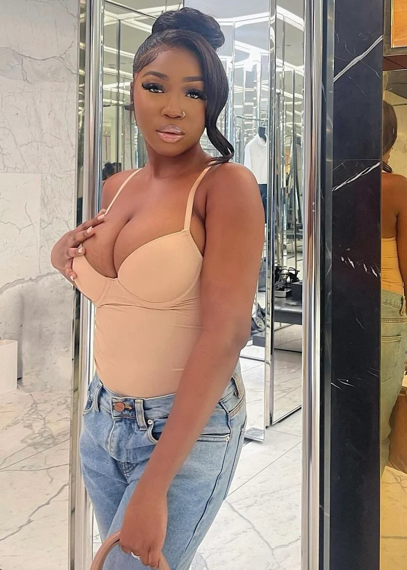 Pink briana bodysuit