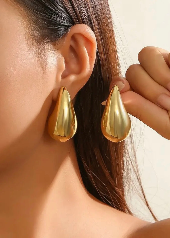 Silver oshun earrings