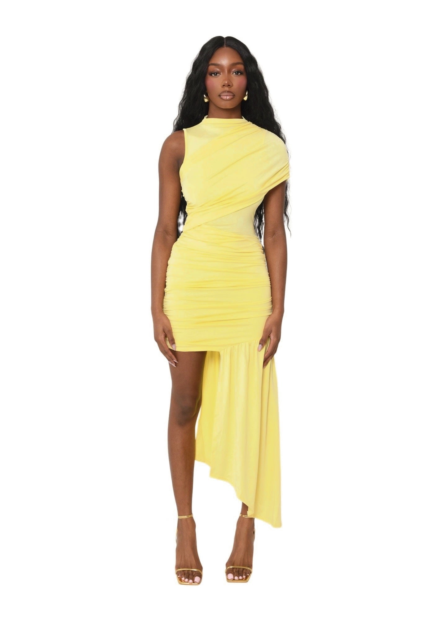 Yellow clove dress