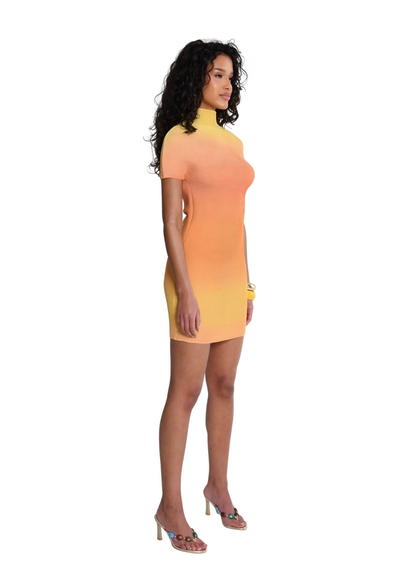 Golden glow dress