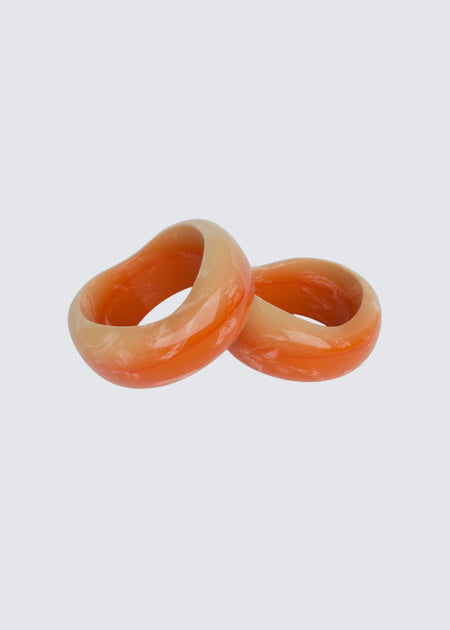 Orange kaia bangle