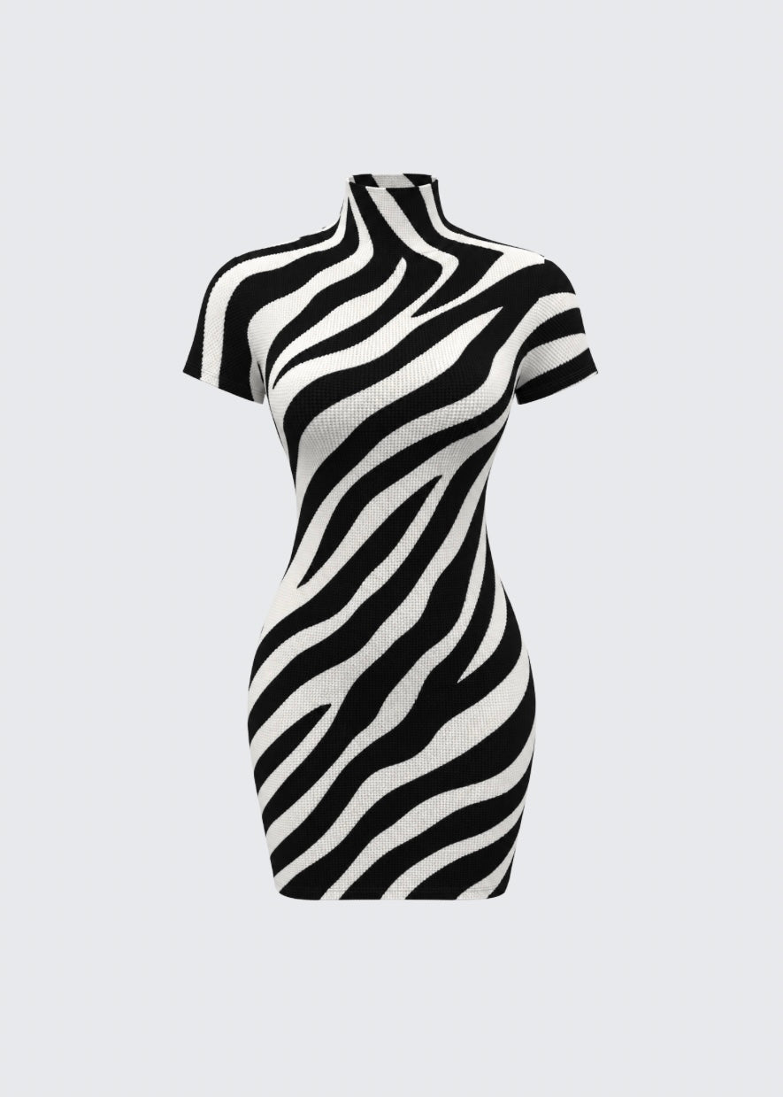Zaria short-sleeve mini dress