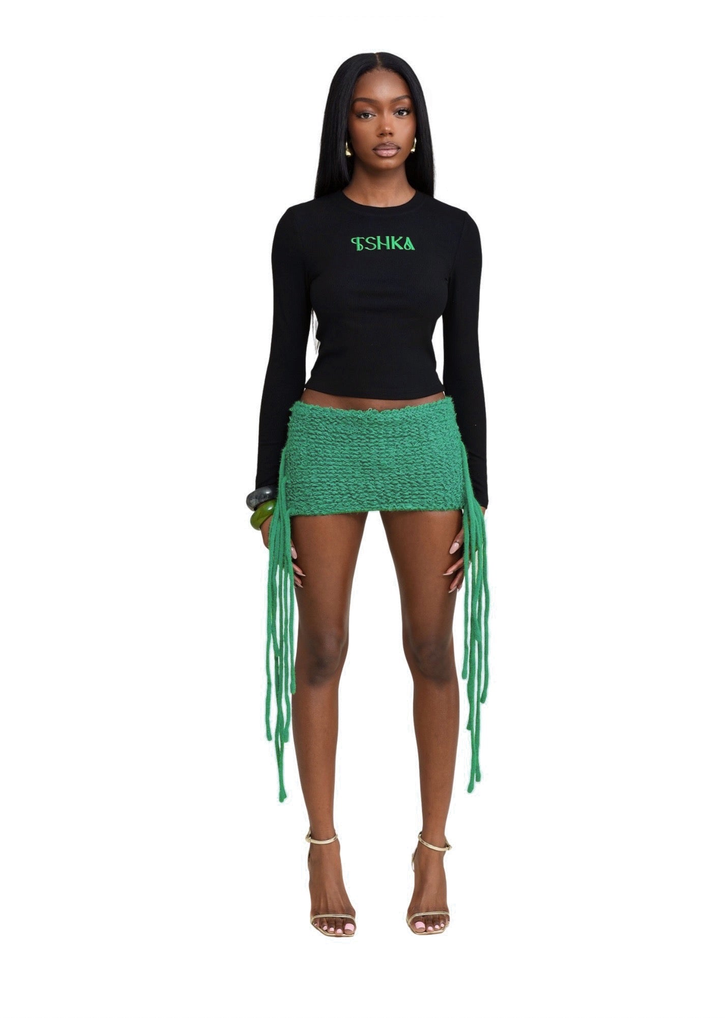 Black & green original vest