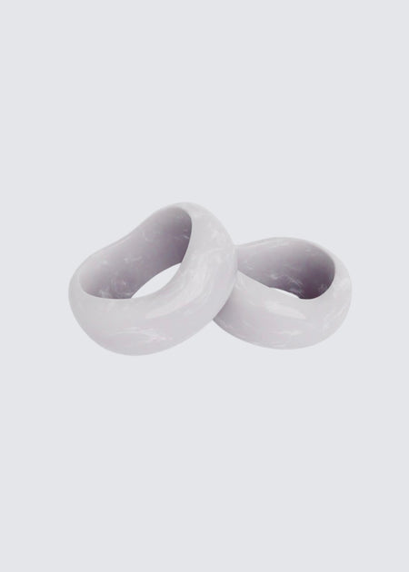 White kaia bangle