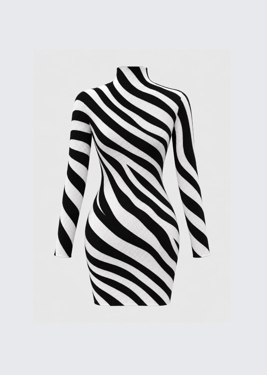 Zaria long-sleeve mini dress