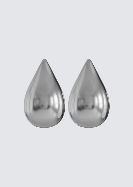 Silver oshun earrings