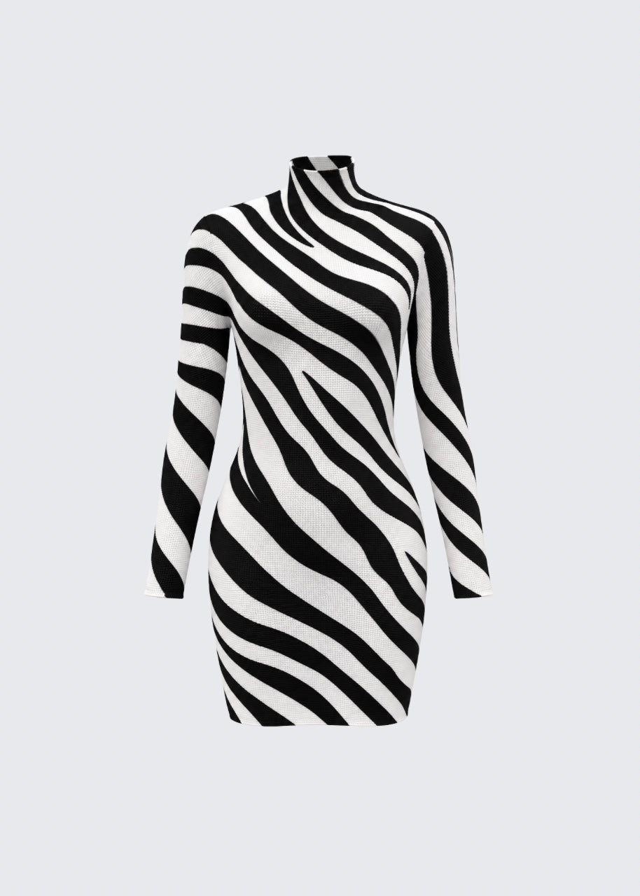 Zaria long-sleeve mini dress