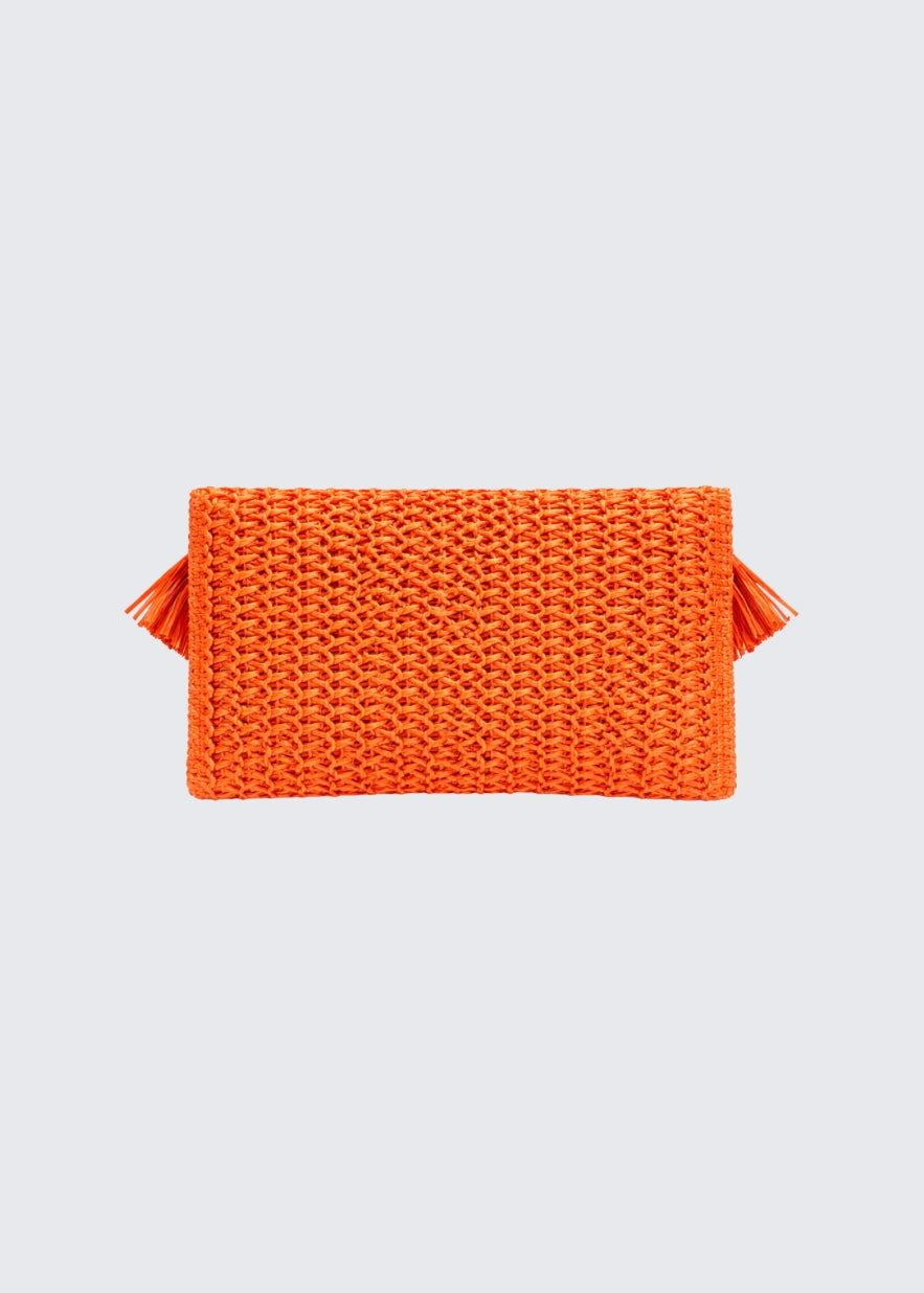 Orange alani clutch